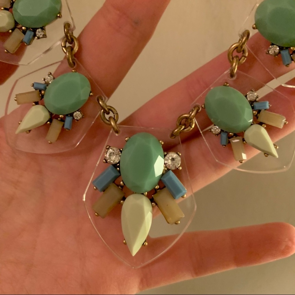 Super Cute Translucent Statement Necklace J.Crew - image 5